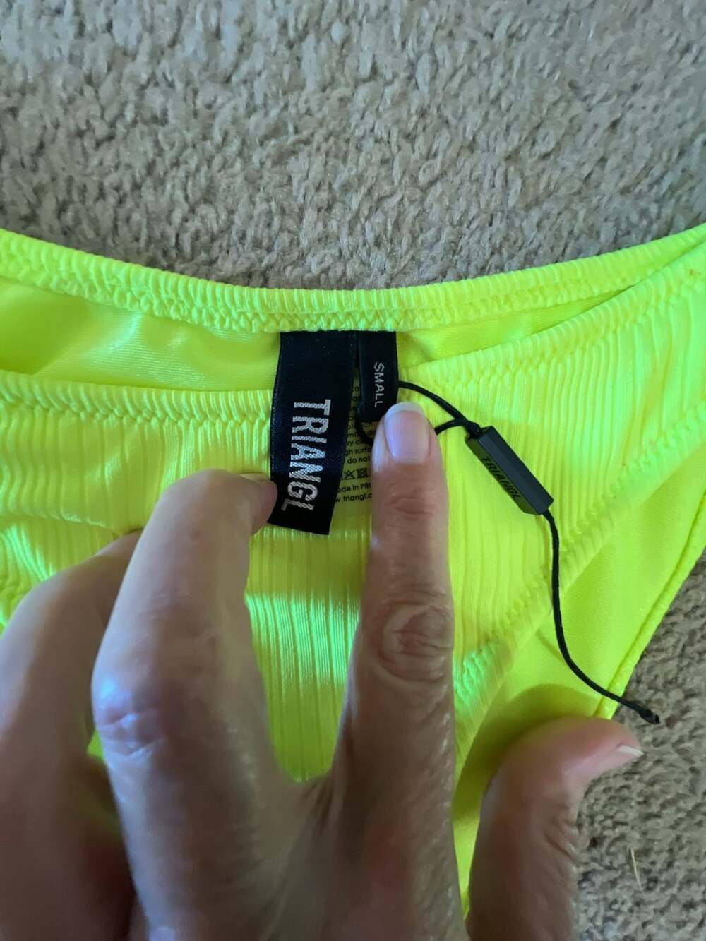 Triangl Ribbed Bikini Bottom - Picture 2 of 2